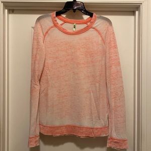 Distress Honeydew loungewear thin sweatshirt